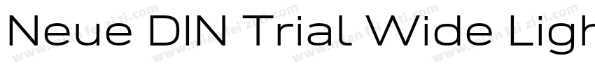 Neue DIN Trial Wide Light字体转换